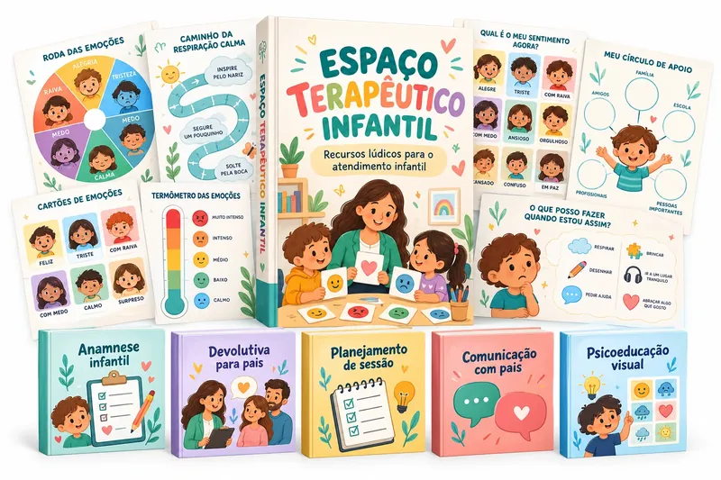 Espaço Terapêutico Infantil Completo com os cinco bônus